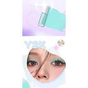 Fard à paupières liquide mat Y2k pour filles - Y2k - Pour yeux à capuche - Brillant - Fard à paupières - Déchirures - Maquill