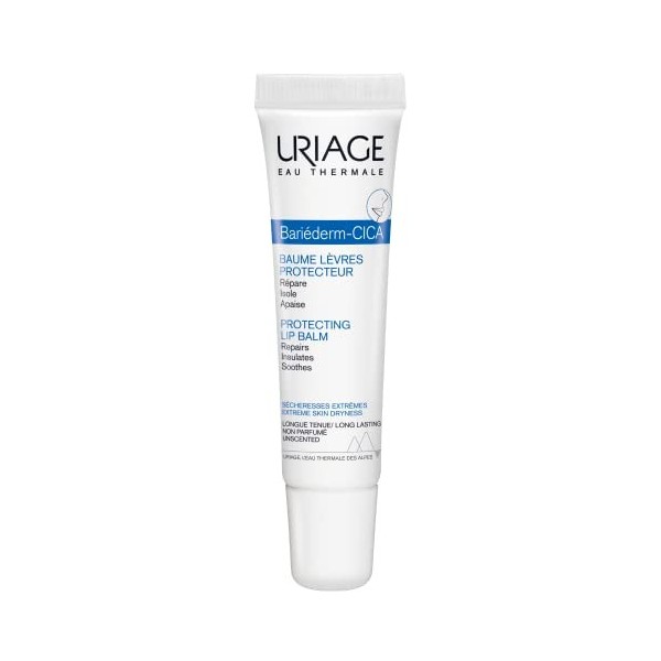 Uriage Eau Thermale Bariéderm Cica - Baume lèvres Hypoallergénique, Sans parfum 15 ml