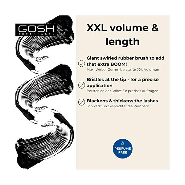 Boombastic Swirl Mascara 001 Black - Gosh