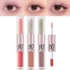 Erinde [3PCS] Liquid Glitter Matte Eyeshadow, Liquid Glitter Eyeliner and Matte Cream Eyeshadow 2 in 1, Quick Drying, Easy to