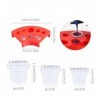 DJSUEW 300pcs Tattoo Ink Caps with 2 Cups Holders 100 petits 100 moyens 100 grands gobelets dencre de tatouage + 3 porte-gob