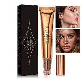 Baguette Contours,Surligneur liquide pour le visage Shimmer avec applicateur à coussin doux - Bâton dombrage Finition mate n