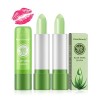 Yuccer 3 Pièce Aloe Vera Baume a Levre Teinté Réparateur Rouge a Levre Magique Hydratant Glosse Longue Tenue Brillant à Lèvre