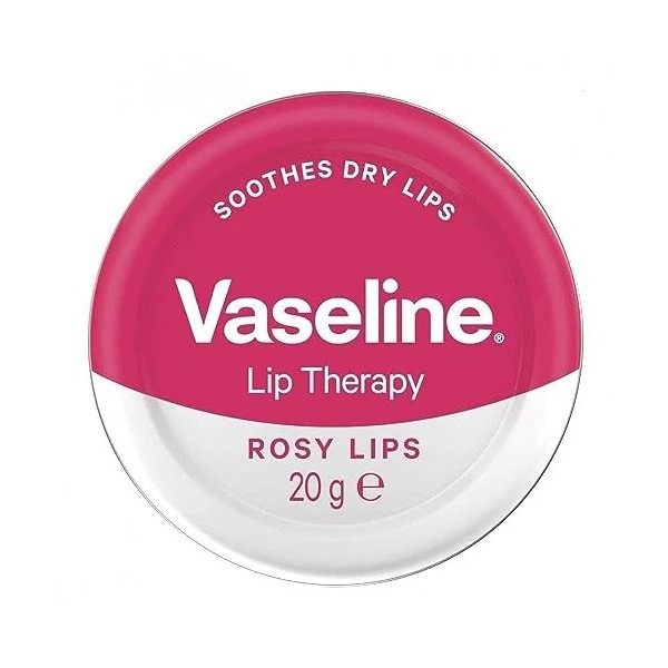 Vaseline Lip Therapy Rosy Lips Petroleum Jelly, 20 g