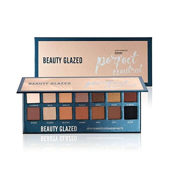 Beauty Glazed 14 Couleurs Cosmétiques Paillettes Smokey Matte Ombre à Paupières Palette Maquillage Étanche Longue durée Fard 