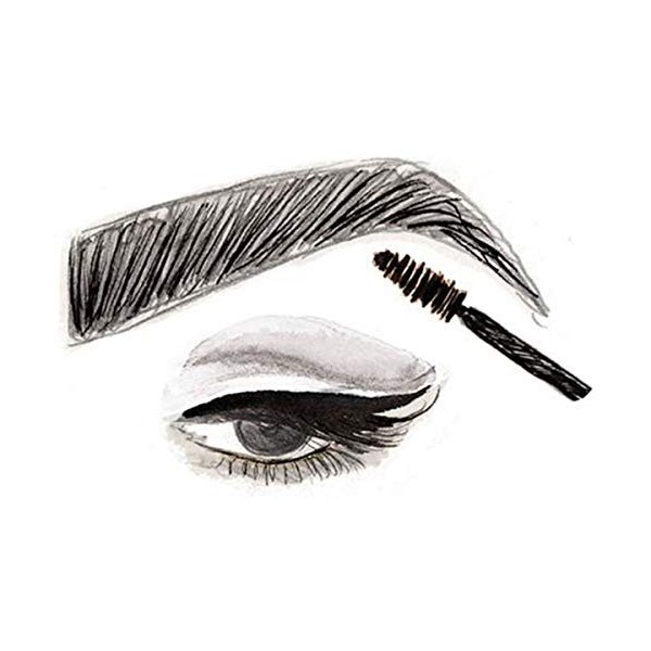 Eveline Cosmetics Brow&Go! Mascara sourcils aux fibres épaississantes, 6 ml, n° 02 Dark