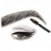 Eveline Cosmetics Brow&Go! Mascara sourcils aux fibres épaississantes, 6 ml, n° 02 Dark
