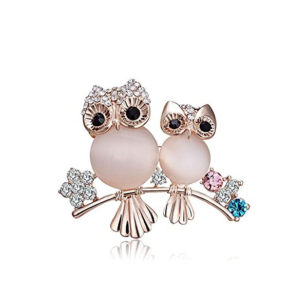 Cristal Papillon Hibou Broche Vintage Opale Strass Broche Broche Antique Animal Poitrine Broche Bijoux pour Femmes Filles Ch