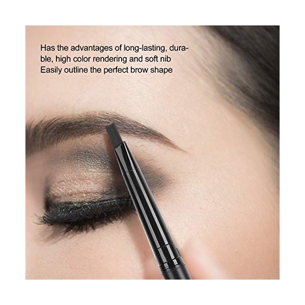 2 pieces FOCALLURE eyebrow pencil double-headed, fashion double-headed rotary automatic eyebrow pencil, and long-lasting begi