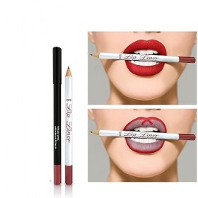 Crayon à lèvres, 12pcs Lip Liner Set Uniforme façonnant en douceur pour représenter des lignes colorées pour augmenter les lè
