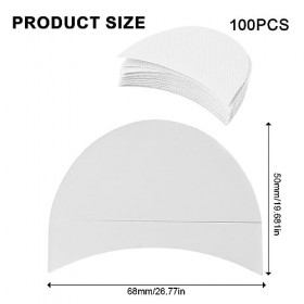 Jitnga 100 Pièces Bouclier DOmbres À Paupières Patchs De Gel De Fard À Paupières Pochoirs Fard À Paupières Pour Prévenir Les