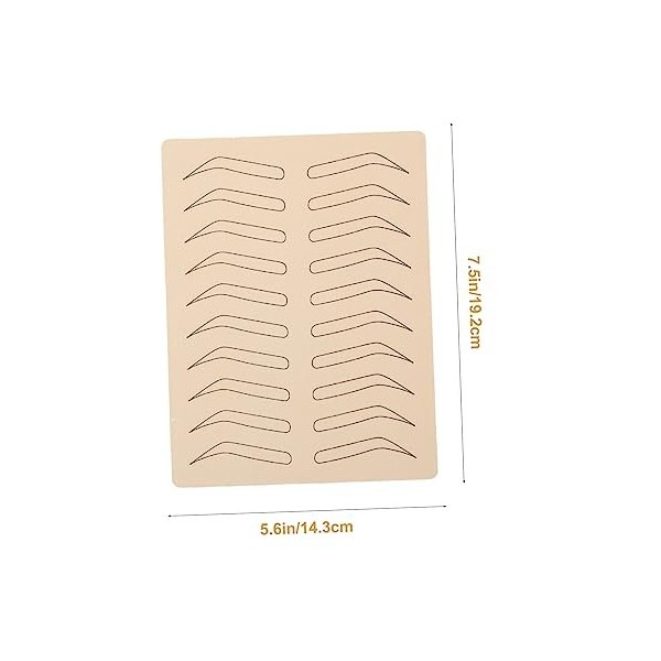 minkissy 4 Feuilles Maquillage Trucs Tatouage Peau Pratique Sourcils Pratique Peau Tatouage Faux Sourcils Pratique Outils Acc