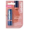 Labello Caring Beauty Nude 1 x 5,5 ml , Stick à lèvres au beurre de karité et huile d’amande, Baume à lèvres à la couleur ne