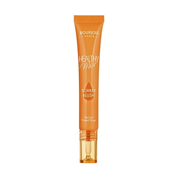 Bourjois - Blush liquide Healthy Mix Sorbet Blush - Formule gel - Pour joues et lèvres - 02 Abricot - 20ml