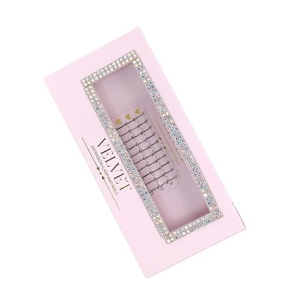 Velvet Extension Love Your Lashes - Volume russe Strass-Lash taille mix Diamètre - 0.07D, Longueur - Mix