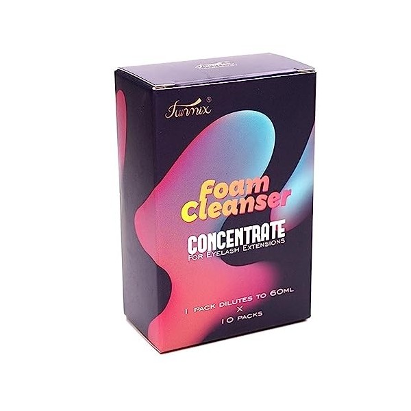 Yajexun Shampooing Cils | Nettoyant concentré pour Cils 1:60, shampooing moussant pour Cils | Lot 10 lavages Cils Professionn