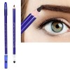 Crayon à sourcils avec brosse à sourcils, noir, marron, gris, stylo à sourcils imperméable à double extrémité, outil de maqui