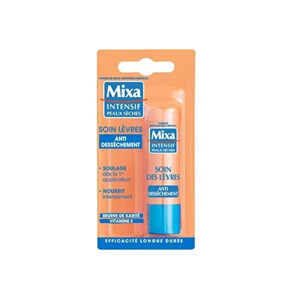 Mixa Intensif Peaux Sèches - Soin des Lèvres Antidessèchement - 4.7 ml