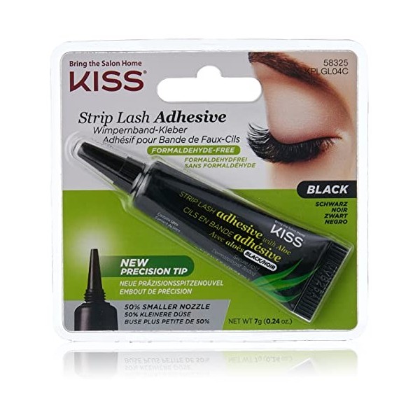 Kiss Strip Lash Adhesive with Aloe - 58325 Black by Kiss