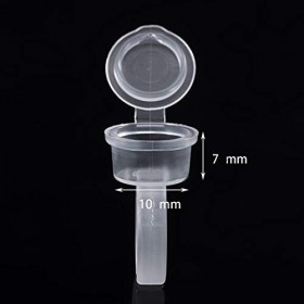 YouU 50 pièces Tatouage Dencre Anneaux Jetables Microblading Pigment Colle Titulaire Tasse Semi Permanent Maquillage Cils So