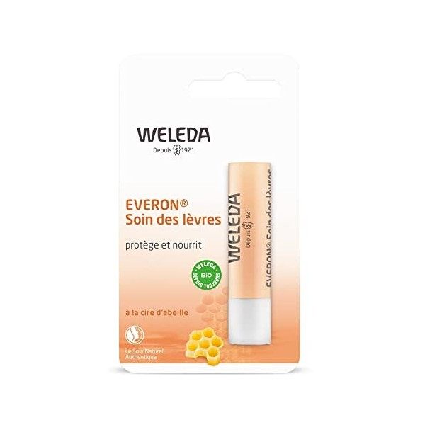 WELEDA - Soin des Lèvres Everon - Baume à Lèvres - Apaisant et Protecteur - Stick de 4,8 g