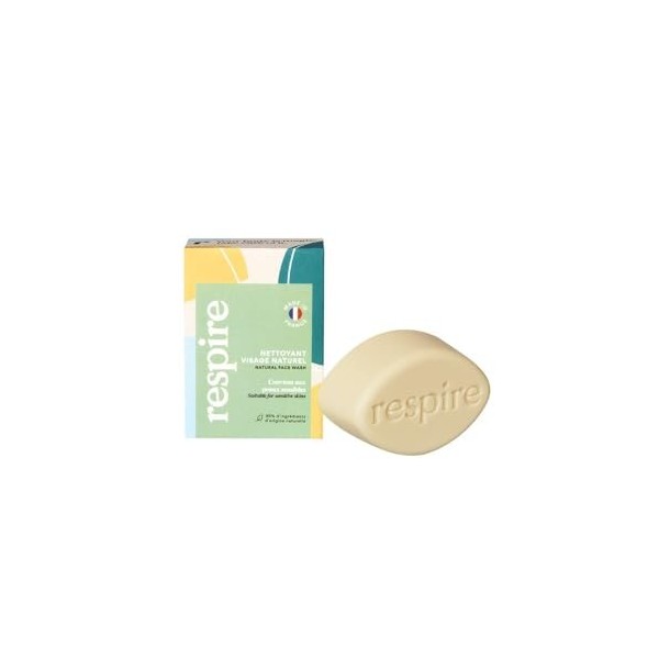 Nettoyant visage naturel solide 50g Respire