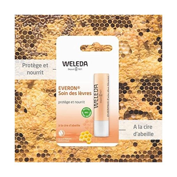 WELEDA - Soin des Lèvres Everon - Baume à Lèvres - Apaisant et Protecteur - Stick de 4,8 g