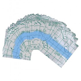 100 Pcs 2.4 * 2.4in Maquillage Main Palette En Vrac Jetable Clair Auto-Adhésif Palettes De Mélange Autocollant pour Nail Art 