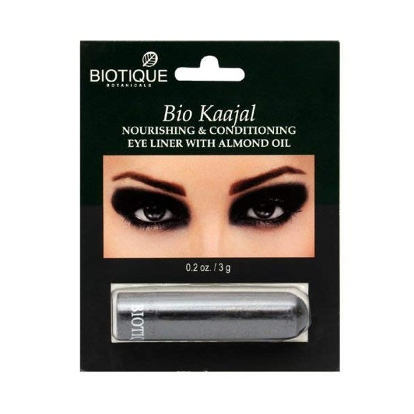 Biotique Bio Kaajal Kajal Eye Definer 3gms Nourishing & Conditioning Eye Liner with Almond Oil *Ship from UK