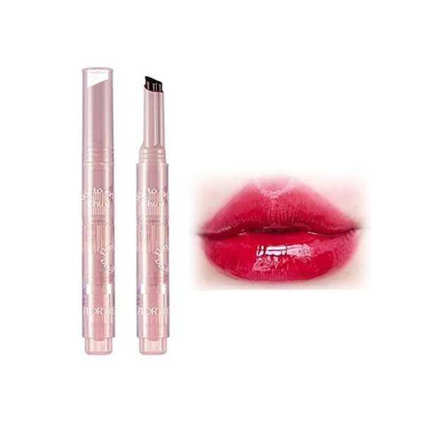 Rouge à lèvres Flortte Jelly,Flortte First Kiss Love Lipstick Hydratant Lip Glaze Florette Beauty Makeup Lip Pen,Flortte Nice