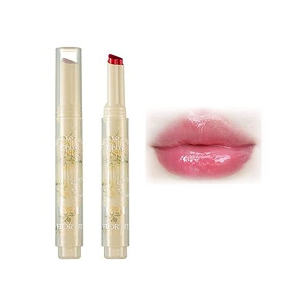 Rouge à lèvres Flortte Jelly,Flortte First Kiss Love Lipstick Hydratant Lip Glaze Florette Beauty Makeup Lip Pen,Flortte Nice...