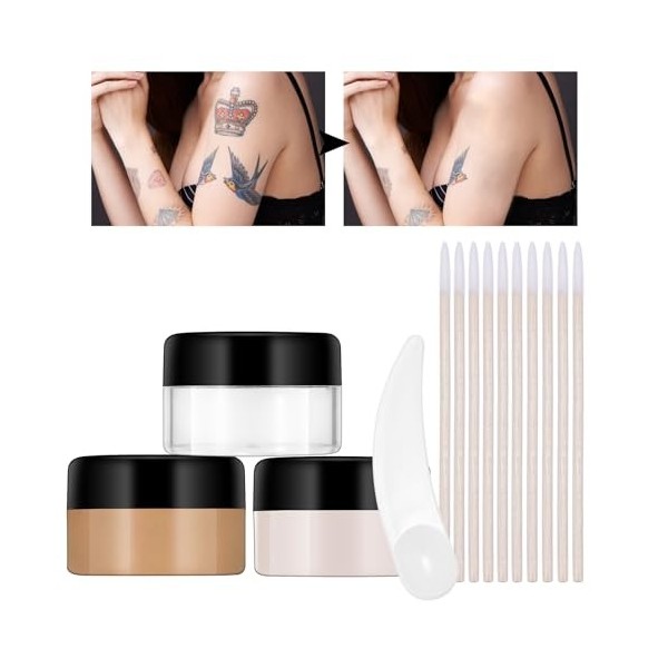 TattooConcealer Professional Waterproof Invisible Skin Camouflage Cream Scars Covering Birthmarks Spots Makeup Imprints Water