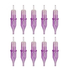 WENJIA 10 pcs 9RL Cartouche De Tatouage Aiguilles Tubes Main Poke Aiguille Stérilisée Accessoires Kit Ensemble De Tatouage Fo