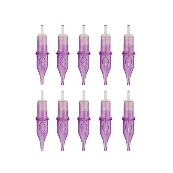 WENJIA 10 pcs 9RL Cartouche De Tatouage Aiguilles Tubes Main Poke Aiguille Stérilisée Accessoires Kit Ensemble De Tatouage Fo