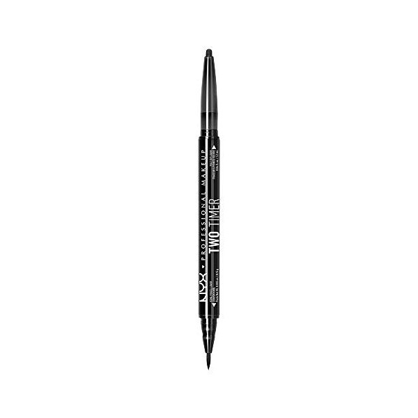 NYX Professional Makeup Eyeliner - Two Timer Dual Ended - Black