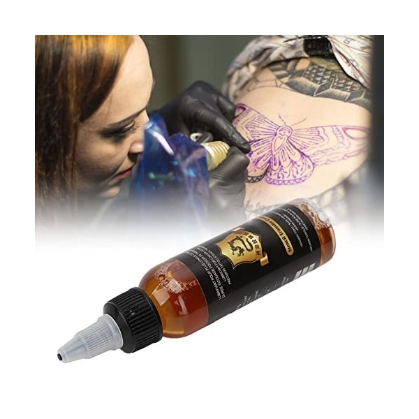 Huile de Transfert de Tatouage de 60 Ml, Crème de Transfert de Tatouage de Conception de Buse de Bouteille Spéciale Douce Pro