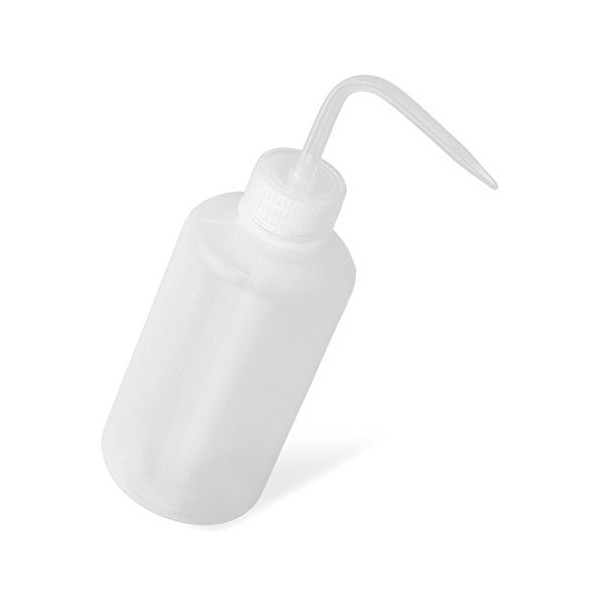 Oyfel. 500 ML Capacité Tatouage Lavage Vert Savon pissette Flacon Bouteille pissette Plastique avec Pipette 90 degres Angle E