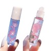 Roll On Lip Gloss, Huile À Lèvres Transparente Incolore Brillants à Lèvres Aromatisés aux Fruits, Fruity Roll on Lip Gloss Lo