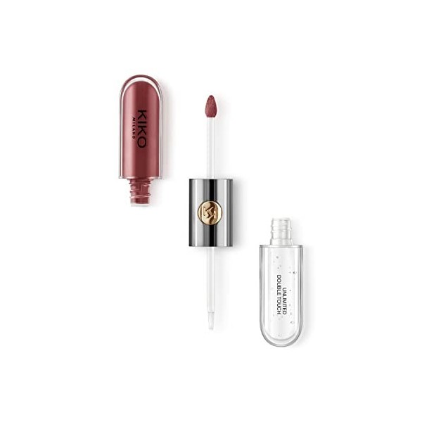 KIKO Milano Unlimited Double Touch 104 | Rouge À Lèvres Liquide En 2 Étapes, Fini Lumineux. Tenue Jusqu’À 12 Heures. Base Col