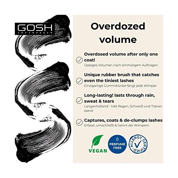 Gosh Boombastic Overdose Mascara - 001 Extreme Black Gosh