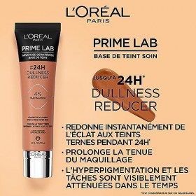 LOréal Paris - Base de Teint Soin Effet Bonne Mine - Fixation du Maquillage 24H - Formule 4% Niacinamide - Peaux Mates à Fon