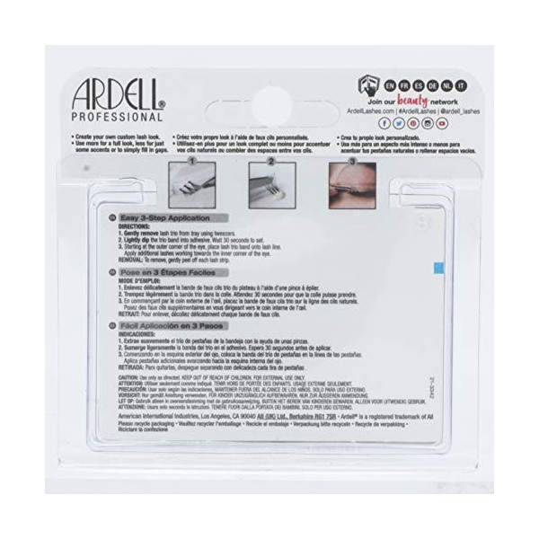 ARDELL Double Trio Individuals Long Black Faux-cils