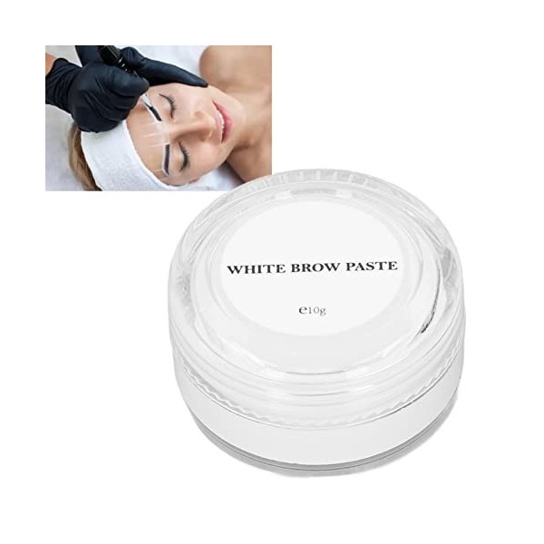 Brow Mapping Paste, Mapping Brow Paste White 10g Pâte de Mappage des Sourcils Lavables Pâte de Mappage des Sourcils Pâte de C