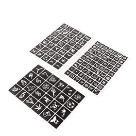 Ensemble de tatouages, art corporel album modèle de tatouage, modèles temporaires semi-permanents de ballons avec pochoir pou