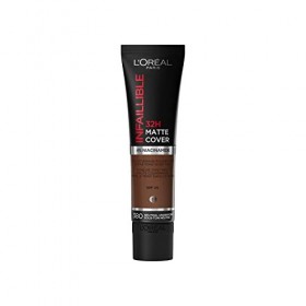 LOréal Paris - Fond de Teint Mat Haute Couvrance Waterproof - Longue Tenue - Léger & Matifiant - SPF 25 - Infaillible 32H Ma