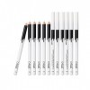 oshhni Lot 12 Pcs Crayon Eyeliner Blanc Doux Maquillage Plus Grand Yeux PURE Blanc Highlight