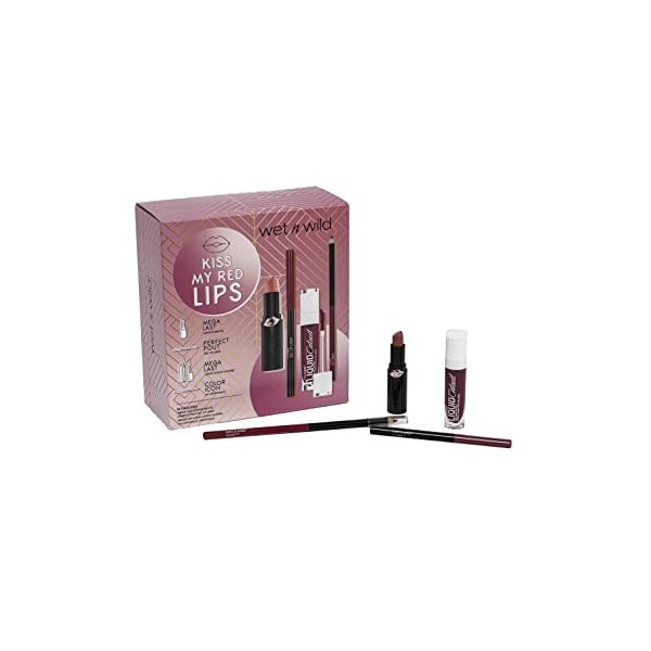 Markwins wet n wild, Kiss My Red Lips Gift Box, Make Up Sets pour Filles, Make Up Gift Box