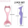 SEWSAW 2Pcs Pochoir Eyeliner Silicone Eyeliner Stencils Règle de Beauté en Silicone Aide Trait Eyeliner Modèle Eyeliner pour 