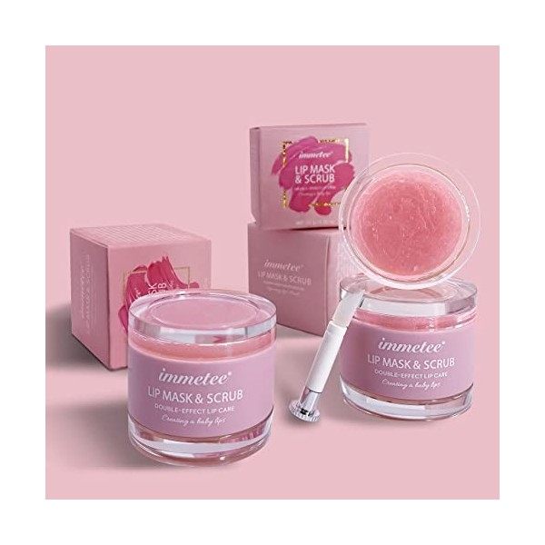 Masque pour lèvres, Gommage pour les lèvres, Crème hydratante pour lèvres, Baume à lèvres à la fraise, pour les lèvres pour é