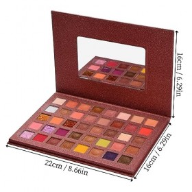 Jinlaili 40 Couleurs Palette de fards à paupières,Longue Durée Glitter Palette de Ombre a Paupiere,Eyeshadow Powder Palette G